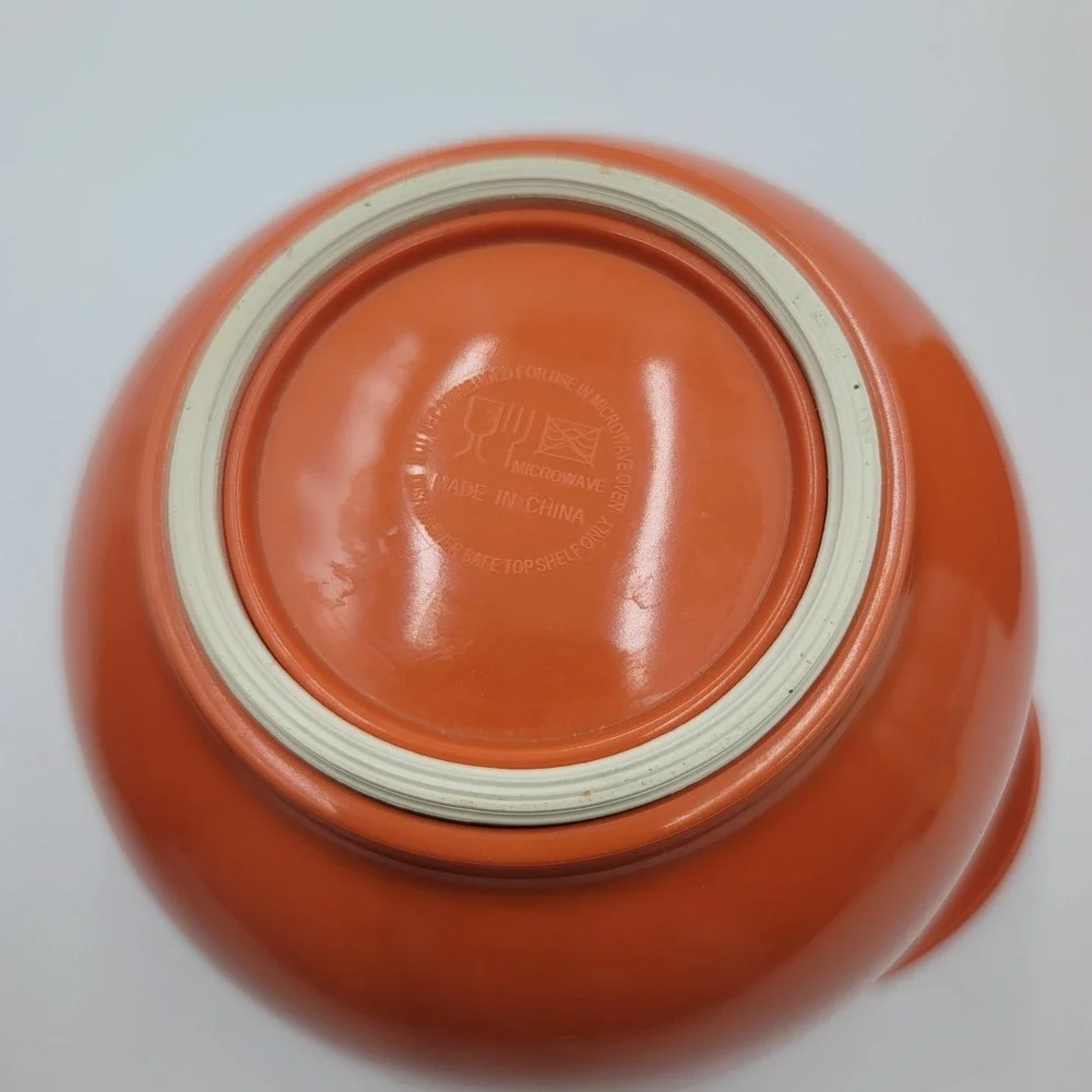 Orange‎ Melamine Nesting Mixing Bowl Set with Pour Spout 3 Piece Set